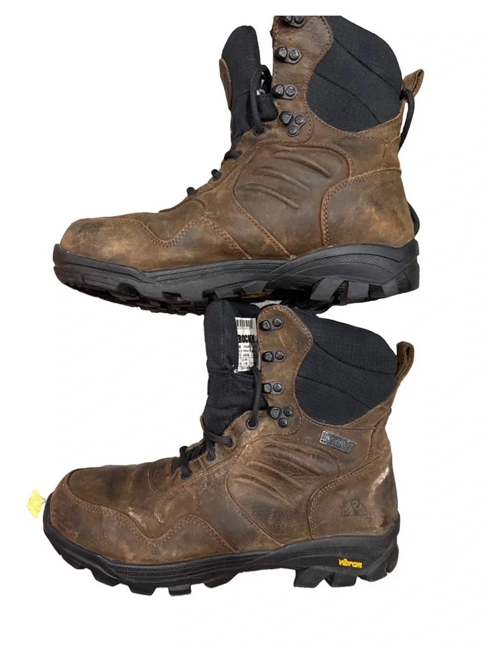 Rocky Brown Men's Lace-Up Hiking Boot with Black Collar